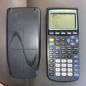 TEXAS INSTRUMENTS TI 83 PLUS GRAPHING CALCULATOR BLACK TESTED WORKING